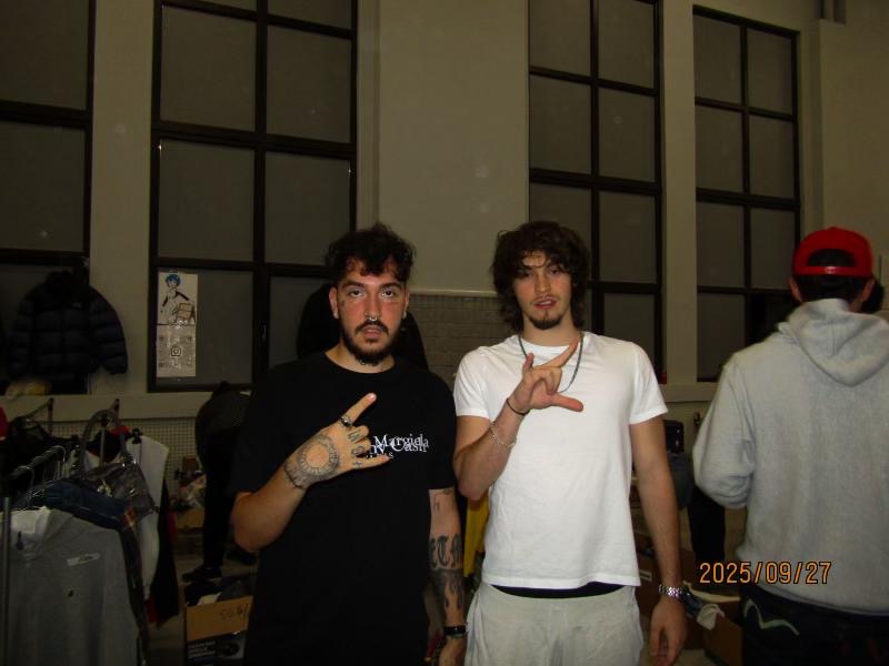 A bustling market scene